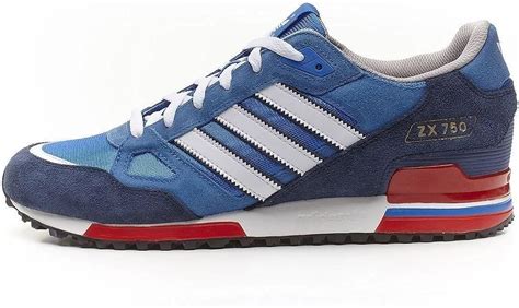 adidas zx 750 schuhe farbe blau weiß rot|adidas Originals ZX 750 Herren .